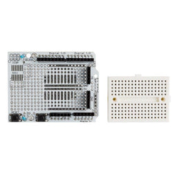 An image of ProtoShield Prototyping Board with Mini Breadboard for Arduino® Uno