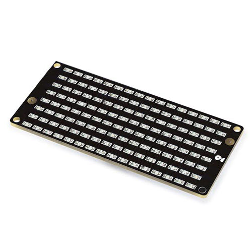 I²C 8x16 Blue Led Matrix Panel - This module is an 8x16 LED matrix panel board that comes with a total of 128 blue LEDs and the AIP1640 chip mounted on the back so you can communicate via the I²C protocol.