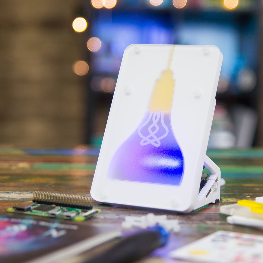 Mood Light - Pi Zero WH Project Kit - A beautifully modern Mood Light that'll look great on your bedside table, bookcase, or desk, and it's internet-connected!