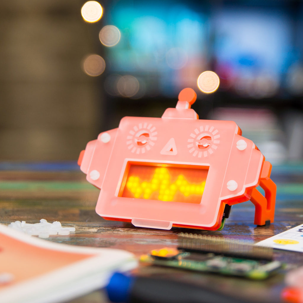 Scroll Bot - Pi Zero WH Project Kit - A robot friend to sit on your desk and scroll the news, weather, or your Twitter feed - Scroll Bot!